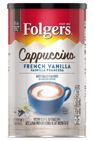 Picture of Folgers Cappuccino French Vanilla 16 Oz