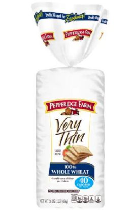 Picture of Pepperidge Farm Very Thin Sliced Whole Wheat Bread 16 Oz