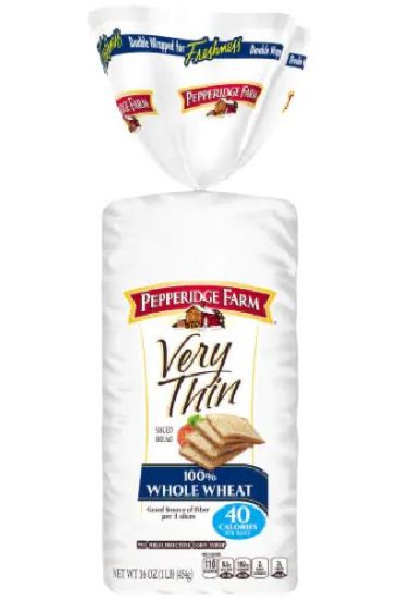 Picture of Pepperidge Farm Very Thin Sliced Whole Wheat Bread 16 Oz