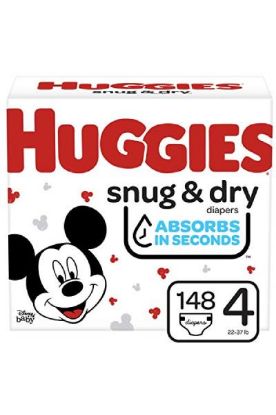 Picture of Huggies Snug & Dry 4 (22.37lbs) Baby Diapers 66 Ct