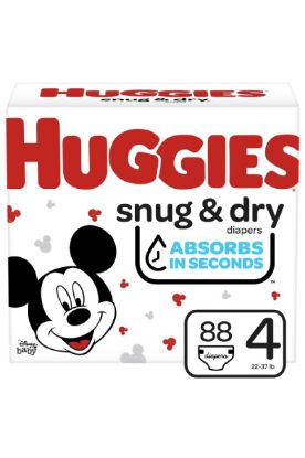 Picture of Huggies Snug & Dry Size 3 (16 - 28lb) 88 Ct