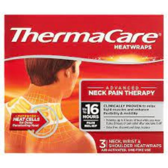 Picture of Thermacare Neck Wrist & Shoulder Pain Therapy Heatwrap 3 Ct