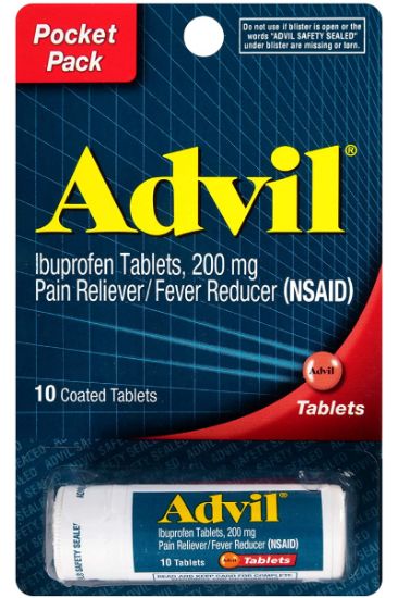 Picture of Advil Vial Peg Tablet 10 Ct