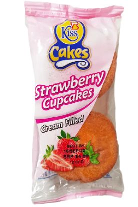 Picture of Cream Filled Strawberry Cupcake 1 Pc