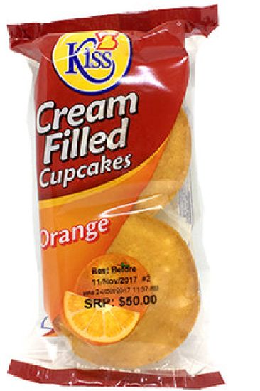 Picture of Cream Filled Orange Cupcake 1 Pc