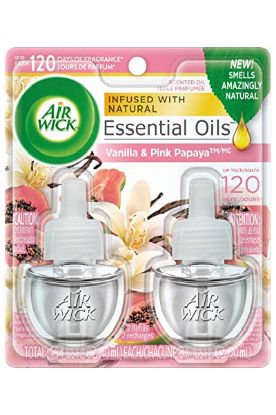 Picture of Air Wick Vanilla & Pink Papaya Essential Oils 2 Pk