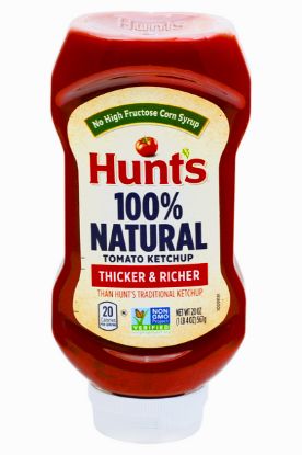 Picture of Hunt/'s 100% Natural Tomato Ketchup Thicker & Richer 20 Oz