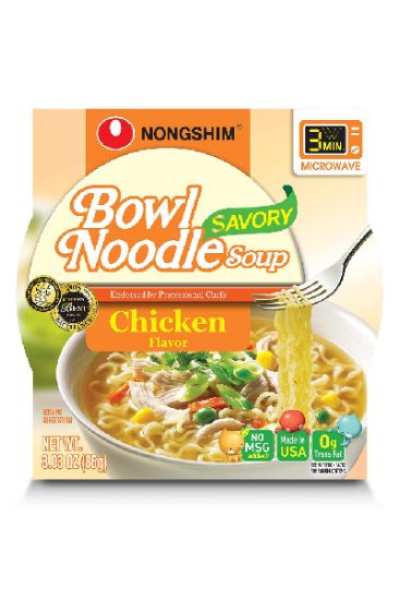 Picture of Nong Shim Savory Chicken Bowl Noodles 3.03 Oz