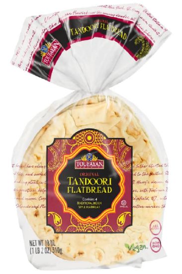 Picture of Toufayan Tandoori Flatbread Plain 4ct 18 Oz
