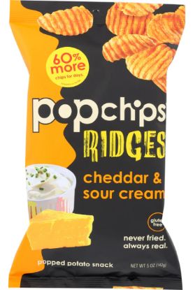 Picture of Popchips Ridges Cheddar & Sour Cream 5 Oz