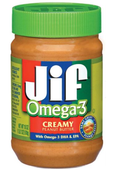 Picture of Jif Omega 3 Creamy Peanut Butter 16 Oz