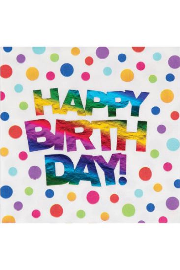 Picture of Celebrations Cake Napkins 16 Ct