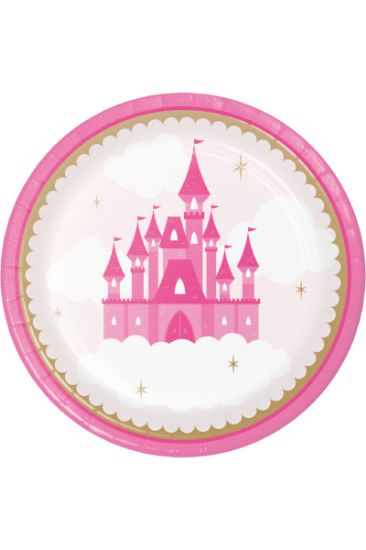 Picture of Celebrations Little Princess Diiner Plate 8ct 9 Inch