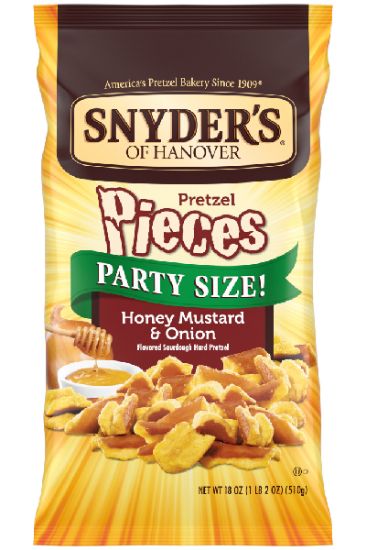 Picture of Snyder/'s Of Hanover Pretzel Pieces Honey Mustard & Onion 12 Oz