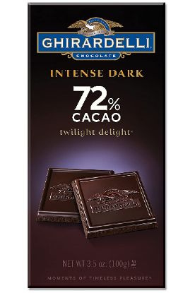 Picture of Ghirardelli 72% Dark Chocolate Bar 3.5 Oz