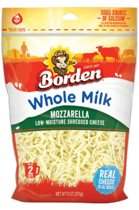 Picture of Borden Whole Milk Mozzarella Shreds 8 Oz