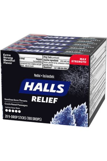 Picture of Halls Halls Extra Strong Lyptus Black 1 Ct