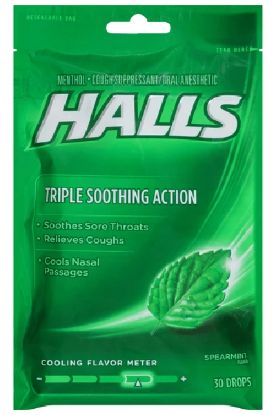 Picture of Halls Spearmint Lyptus Green 1 Ct