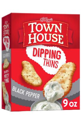 Picture of Kellogg/'s Town House Dipping Thins Black Pepper Baked Cracker 9 Oz