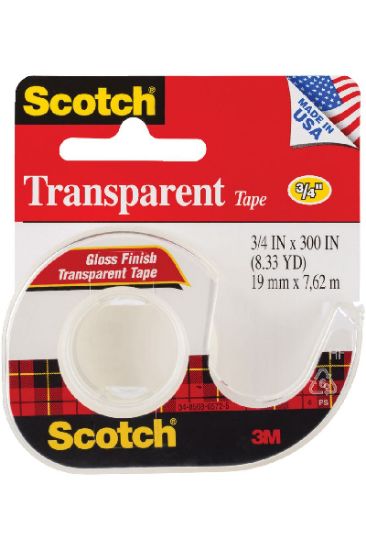 Picture of Transparent Tape With Dispenser 1 Ct