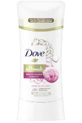 Picture of Dove Ultimate Water Based Peony & Rose Water Deodorant 2.6 Oz