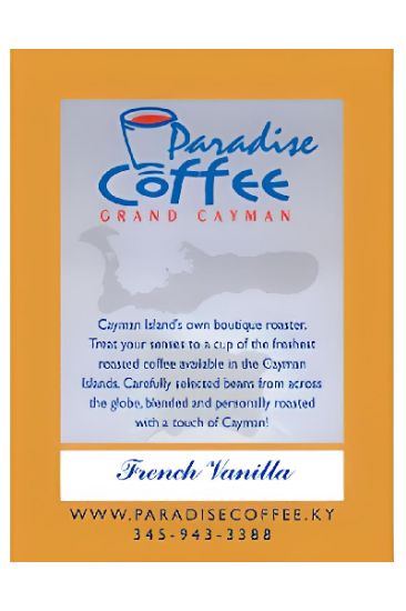 Picture of Paradise Coffee French Vanilla Ground Light Medium Roast Coffee 8 Oz