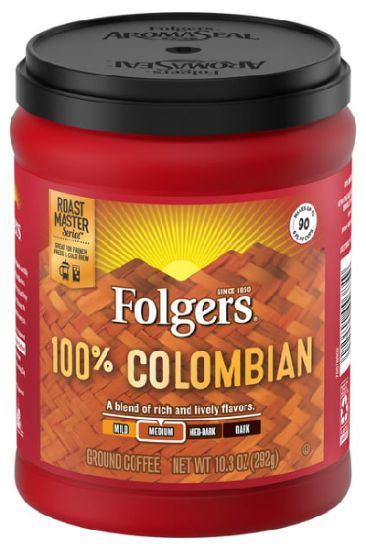 Picture of Folgers Colombian Coffee Can 10 Oz