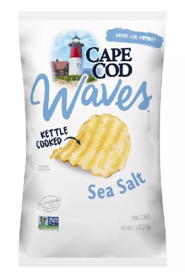Picture of Cape Cod Waves Kettle Cooked Sea Salt Chips 7.5 Oz