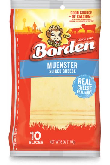 Picture of Borden Muenster Sliced Cheese 6 Oz
