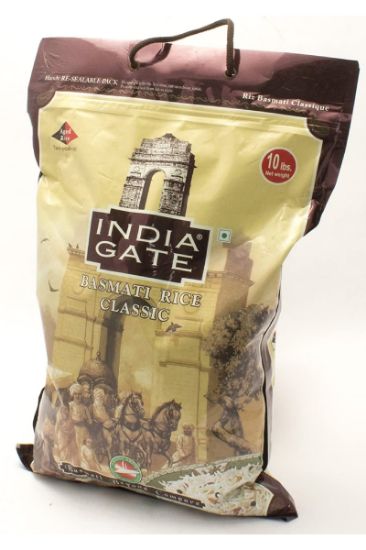 Picture of India Gate Basmati Rice 10 Lbs