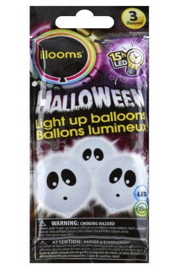 Picture of Ghost Light Up Balloon 1 Ct