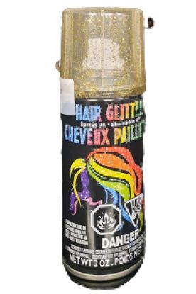 Picture of Gold Glitter Hair Spray 2 Oz