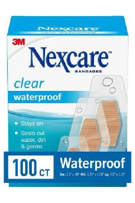 Picture of Nexcare Waterproof Clear Band Aid 50 Ct