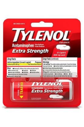 Picture of Tylenol Pain Reliever & Fever Reducer For Adults 10 Ct