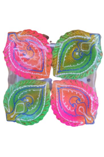 Picture of Diya No Wax Rangoli Leaf 4 Ct