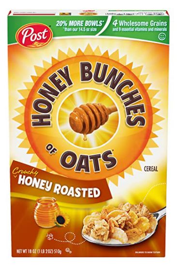 Picture of Post Honey Bunches Of Oats With Honey Roasted 2 Bags 2 Ct
