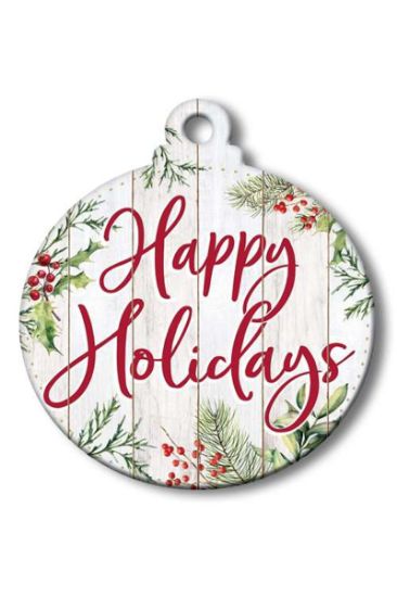 Picture of Wood Holiday Hanging Sign 1 Ct