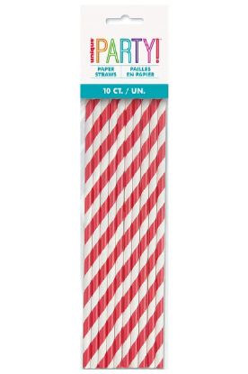 Picture of  Xmas Paper Straw 24 Ct
