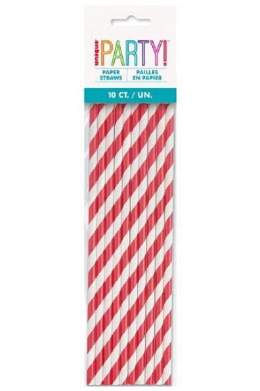 Picture of  Xmas Paper Straw 24 Ct