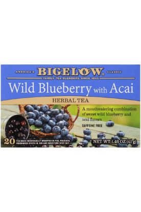 Picture of Bigelow Wild Blueberry With Acai Herbal Tea 20 Ct