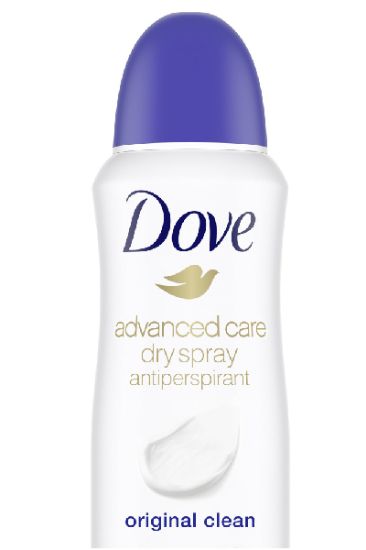 Picture of Dove Advanced Care Dry Spray Original Clean Antiperspirant Deodorant 3.8 Oz