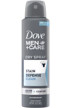 Picture of Dove Men+ Care Dry Spray Stain Defense Clean Antiperspirant 3.8 Oz