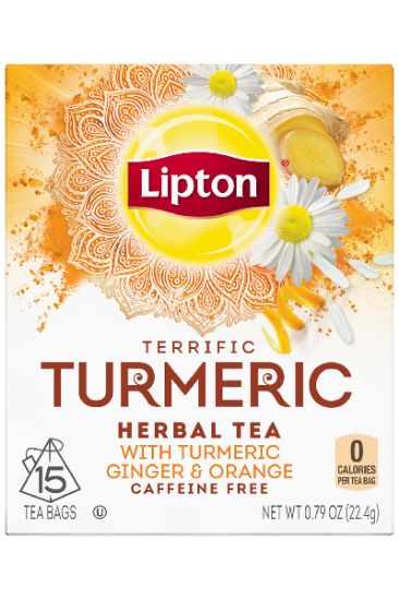 Picture of Lipton Turmeric Herbal Tea With Ginger & Orange 15 Ct