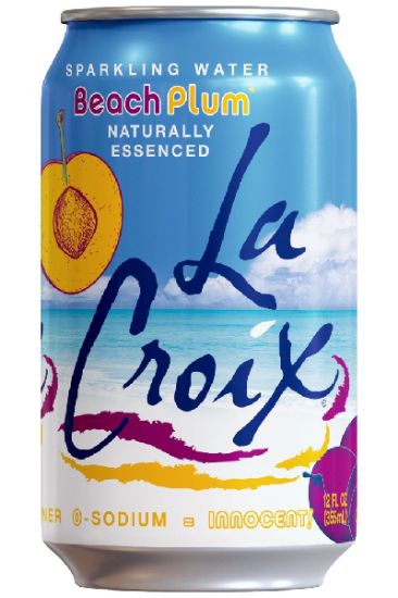 Picture of La Croix Beach Plum Sparkling Water 12 Oz