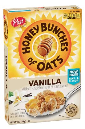 Picture of Post Honey Bunches Of Oats Vanilla Cereal 12 Oz