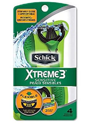 Picture of Schick Extreme 3 Sensitive Razor 4 Ct