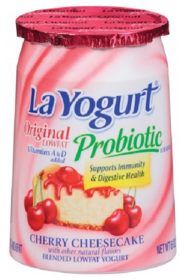 Picture of La Yogurt Original Lowfat Cherry Cheesecake Yogurt 6 Oz