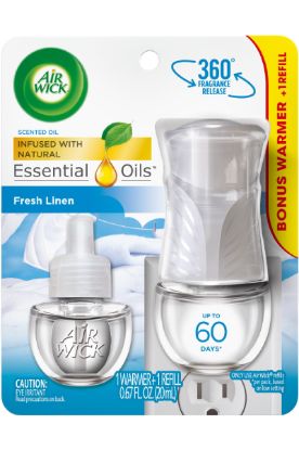 Picture of Air Wick Fresh Linen Warmer Plus Refills 1 Pk