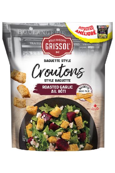 Picture of Grissol Baguette Style Croutons Roasted Garlic 112 Gm