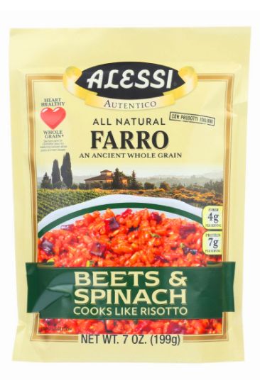 Picture of Alessi Farro Beets & Spinach 199 Gm